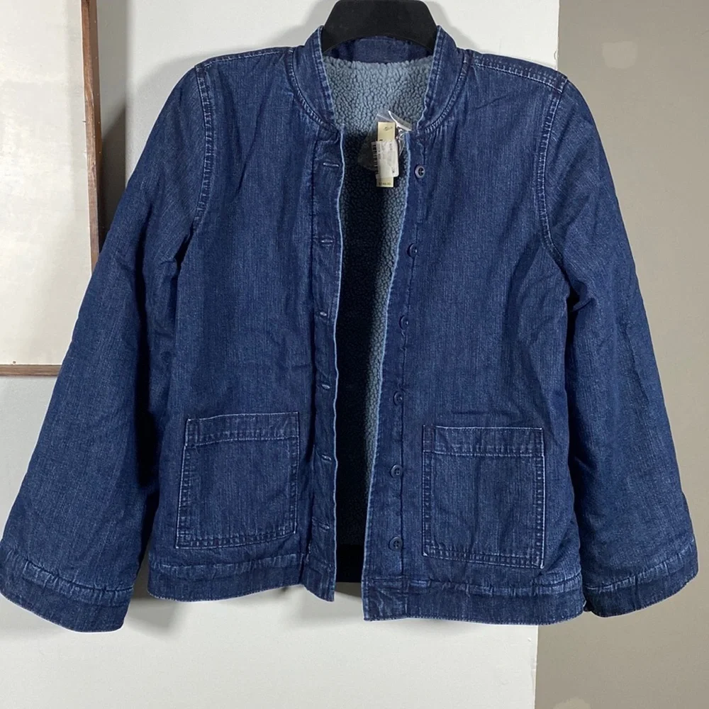 Madewell Reversible Denim Coat Jacket